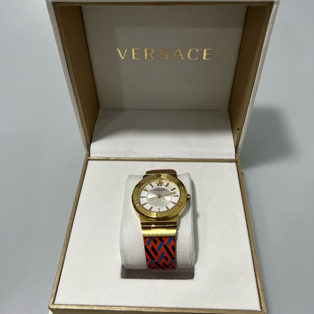 Versace Greca Gold Two Tone Watch Women’s VEVH - Picture 2 of 11
